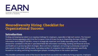 Thumbnail of the Neurodiversity Hiring Checklist.